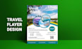 do modern, professional  tour and travel flyer design