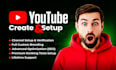 setup youtube channel with your personal branding