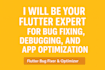 be your flutter expert for bug fixing, debugging, and app optimization