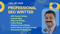 write SEO legal blog articles and website content