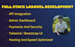 develop full stack laravel web app with frontend and backend