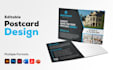 design an amazing postcard single or double side