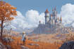 create fantasy landscape concept art