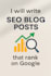 write SEO optimized blog posts that rank and engage