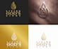 do modern candle label and candle logo design