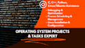 do c programming task and linux operating system projects