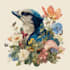 draw an animal and botanical illustration