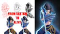 draw your character with professional cel shading