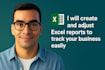 create or adjust excel reports to track your business easily