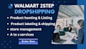 manage walmart dropshipping, walmart and ebay, 2 step store