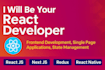 be your expert react js developer