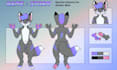 draw kemono furry ref sheet hybrid anthro icon canine feral oc reference sheet