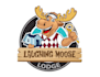 design outstanding laughing moose lodge logo