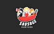 design stylish quirky hunters stop motion comedy logo