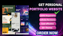 build a portfolio website, business website on react