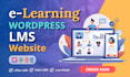 build an lms, elearning, educational or course website in wordpress