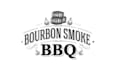 make new BBQ team catering logo with restaurant bourbon bar