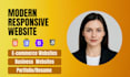 build a responsive multi section website using HTML CSS bootstrap and javascript
