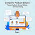 podcast transcriptions, show notes, and summaries that pop