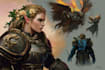 create fantasy character design use d and d, illustration