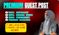 write and publish article high da dofollow backlink premium guestpost service