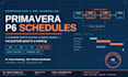 prepare construction project schedule on primavera p6