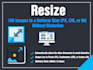 resize and convert images to exact size with custom dpi