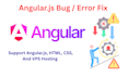 fix your angularjs, HTML, CSS, and vps hosting bug