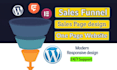 design wordpress landing page sales funnel,one page website