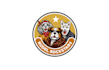 create cool rock stars dog school logo