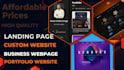 develop modern business website, custom website, portfolios