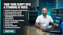 create video from script, article or voiceover using stock footage and ai video