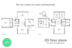 create 2d floor plans professionally for real estate