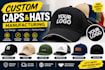 manufacture custom caps and hats with embroidery and print your logo