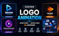 create custom logo animation, intro, outro video, 2d animation