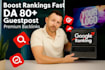 be your SEO link building expert for guest post backlinks