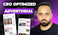 deliver 2 cro shopify advertorial gempages for beauty, skin care