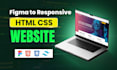 convert your figma design to a responsive HTML CSS website