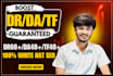 increase DR 60, da 40 and tf 40 with powerful white hat SEO backlinks