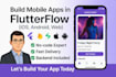 create ios, android, web apps using flutterflow, supabase