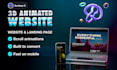 design a 3d animated website or high converting animated landing page