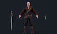 make 3d unity,ue game character,epic,humanoid rig,idle animate,viking model,xgen