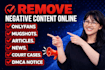 remove mugshots, delete negative links, articles, unwanted content