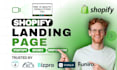 design a high converting shopify landing page for one product store