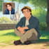 make a disney children cartoon illustration
