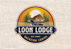 design attract loon lodge vacation cabins logo