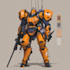 draw outstanding mecha tiger mascot logo