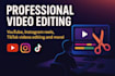 professionaly edit videos for you using premiere pro and after effects
