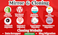 mirror and clone your website content, data to another domain shopify migration