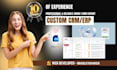 develop custom CRM web application based on requirement